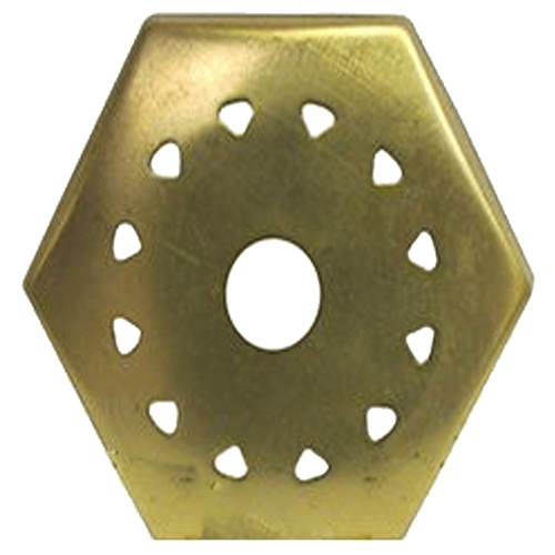 33341-Hexagon Vented Vase Cap 2"