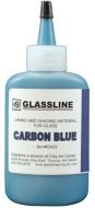 46099-Glassline Bottle Pen Carbon Blue
