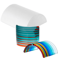 498964- Bullseye 6'' Mini Lamp Bender/Candle Sconce Mold