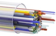 BU841805- Bullseye .5MM Mixed Colors Stringers - 90 COE
