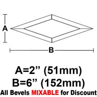 BVD26-Diamond Bevel 2"x6"