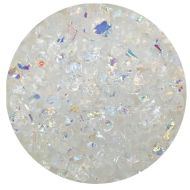 DF492- CBS 2oz. Dichroic Frit Rainbow Clear Coarse 96 COE