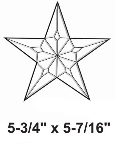 EC227-Exquisite Cluster 5 Point Star