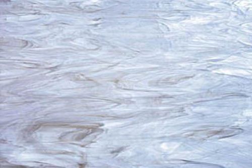 RSF3852 - Random Size White Swirled/Light Gray Opal 96 COE