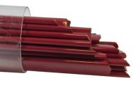 UN1019- Oceanside Cherry Red Semi-Opal (striker) Noodles 96 COE #151