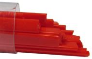 UN1022- Oceanside Light Orange Semi-Opal (striker) Noodles 96 COE #171